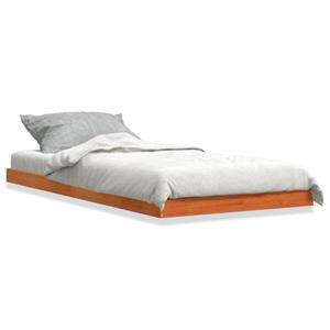 VidaXL Bedframe massief grenenhout wasbruin 75x190 cm