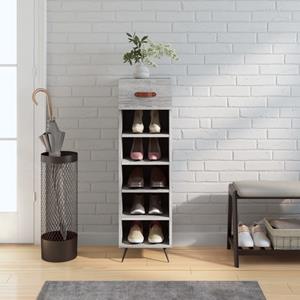 VidaXL Schoenenkast 30x35x105 cm bewerkt hout grijs sonoma eikenkleur