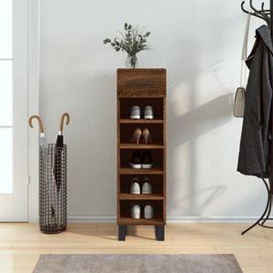 VidaXL Schoenenkast 30x35x105 cm bewerkt hout bruin eikenkleur