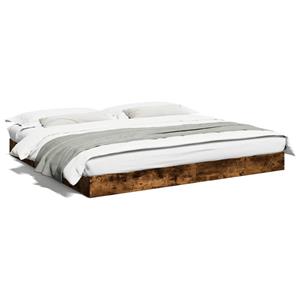VidaXL Bedframe bewerkt hout gerookt eikenkleurig 200x200 cm