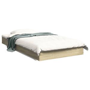 VidaXL Bedframe bewerkt hout sonoma eikenkleurig 100x200 cm