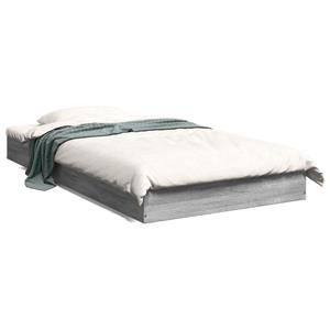VidaXL Bedframe bewerkt hout grijs sonoma eikenkleurig 100x200 cm