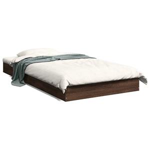 VidaXL Bedframe bewerkt hout bruin eikenkleur 100x200 cm