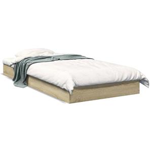 VidaXL Bedframe bewerkt hout sonoma eikenkleurig 90x200 cm