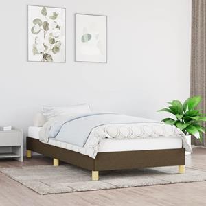vidaXL Boxspring bed 90x190 cm stof donkerbruin