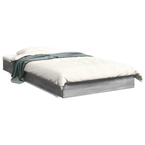 VidaXL Bedframe bewerkt hout grijs sonoma eikenkleurig 90x190 cm