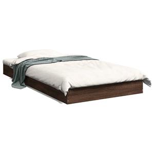 VidaXL Bedframe bewerkt hout bruin eikenkleur 90x190 cm