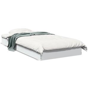 VidaXL Bedframe bewerkt hout wit 75x190 cm