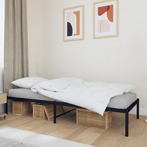 VidaXL Bedframe metaal zwart 90x190 cm