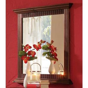 Home affaire Spiegel Rustiek van massief grenen, breedte 78 cm, met decoratief freeswerk