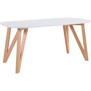 SalesFever Eethoek bestaand uit 4 moderne beklede stoelen en een 180 cm brede tafel (set, 5-delig)
