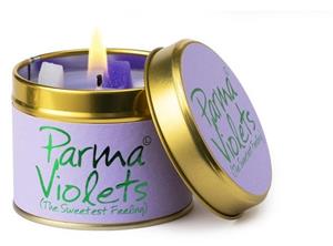Lily Flame Geurkaars in blik- Parma violets