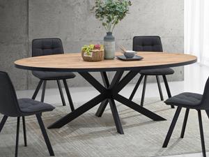 Mobistoxx Ovale eettafel LANAKO 110x220 cm franse eik