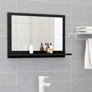 VidaXL Badkamerspiegel 60x10,5x37 cm bewerkt hout zwart