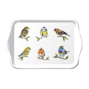 Ambiente Dienblad Melamine 13x21cm Bird Species White