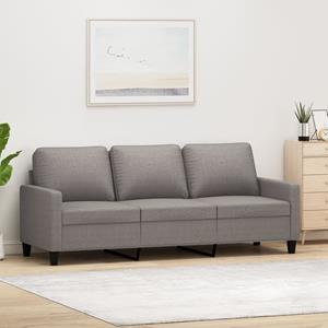 VidaXL Driezitsbank 180 cm stof taupe
