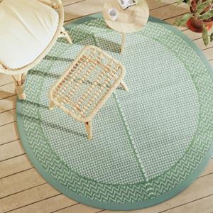 VidaXL BuitenkleedØ 160 cm polypropeen groen