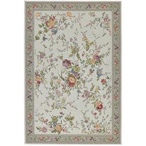 THEKO Vloerkleed Flomi Sagrini Platweefsel, pastelkleuren, bloemendessin