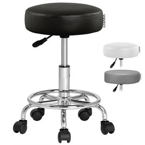 Casaria Rolkruk Hoogte Verstelbaar Zwart 360°