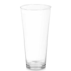Giftdecor Bloemenvaas conisch - transparant glas - D17 x H37 cm - conisch model - boeketvaas - 5 liter -