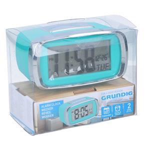 Grundig Digitale wekker/alarm klok blauw -
