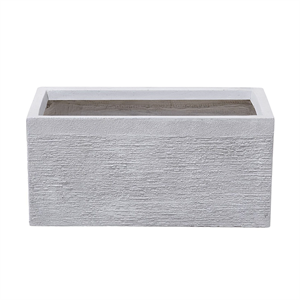 BELIANI Bloempot wit 50x23x24 cm MYRA S