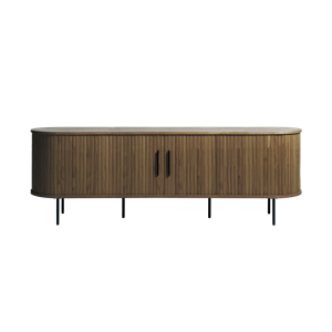 Olivine Lenn houten tv meubel gerookt eiken - 180 x 40 cm