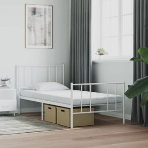 vidaXL Schuimmatras 7 zones hardheid 20 ILD 100x210 cm wit