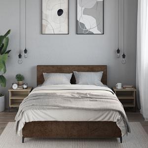 vidaXL Nachtkastjes 2 st 40x30x40 cm bewerkt hout sonoma eikenkleurig