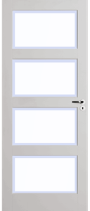 Skantrae Binnendeuren E 035 Satinato facet glas | Stijlvolle binnendeur | Deurengigant.nl