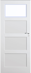 Skantrae Binnendeuren SKS 1235 C1 Satinato facet glas | Stijlvolle binnendeur | Deurengigant.nl