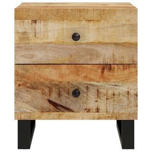 vidaXL Nachtkastjes 2 st 40x33x46 cm massief mangohout