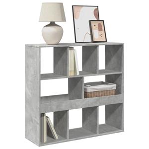 vidaXL Boekenkast/kamerscherm 100x33x94,5 cm betongrijs