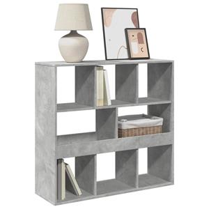 vidaXL Kamerscherm 100x33x94,5 cm bewerkt hout betongrijs