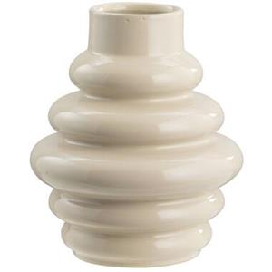 Leen Bakker Vaas Arnica - off-white - keramiek - 30xØ25 cm