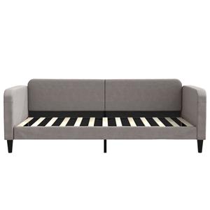 vidaXL Slaapbank 100x200 cm stof taupe
