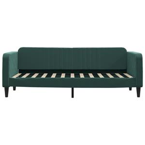 vidaXL Slaapbank 80x200 cm fluweel donkergroen