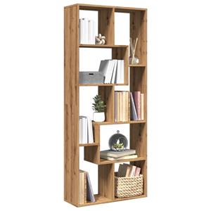 vidaxl Kamerscherm / boekenkast 67x25x161,5 cm hout artisanaal eiken