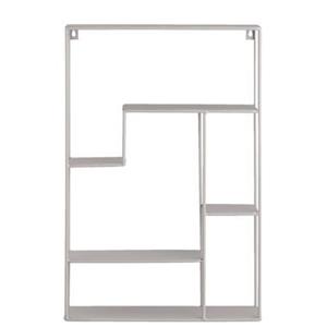 Leen Bakker Wandrek Londen taupe metaal 55x35,8x10 cm