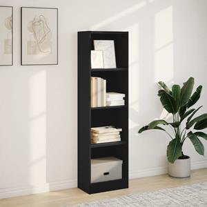 vidaXL Boekenkast 40x24x143 cm bewerkt hout zwart