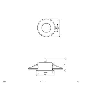 EVN 655001 655001 Inbouwring Halogeen Zonder 50 W Wit