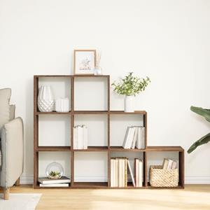 vidaXL Kamerscherm / boekenkast 137,5x29x103,5 cm hout bruin eiken