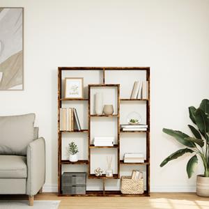 vidaXL Boekenkast 102x29x143 cm bewerkt hout gerookt eikenkleurig