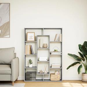 vidaXL Boekenkast 102x29x143 cm bewerkt hout betongrijs
