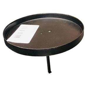 HBX natural living Kandelaar Op Pin Voor Stompkaars 2 Stuks Ø8,5xh8,2cm Zwart