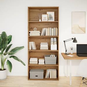 vidaXL Boekenkast 80x30x189 cm bewerkt hout artisanaal eikenkleur