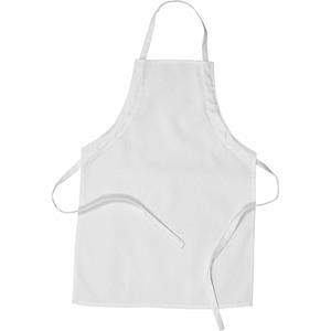 Keukenschort / kliederschort/ kookschort/ knutselschort/ kinderschort - wit - Kinderen 4/6 jaar -