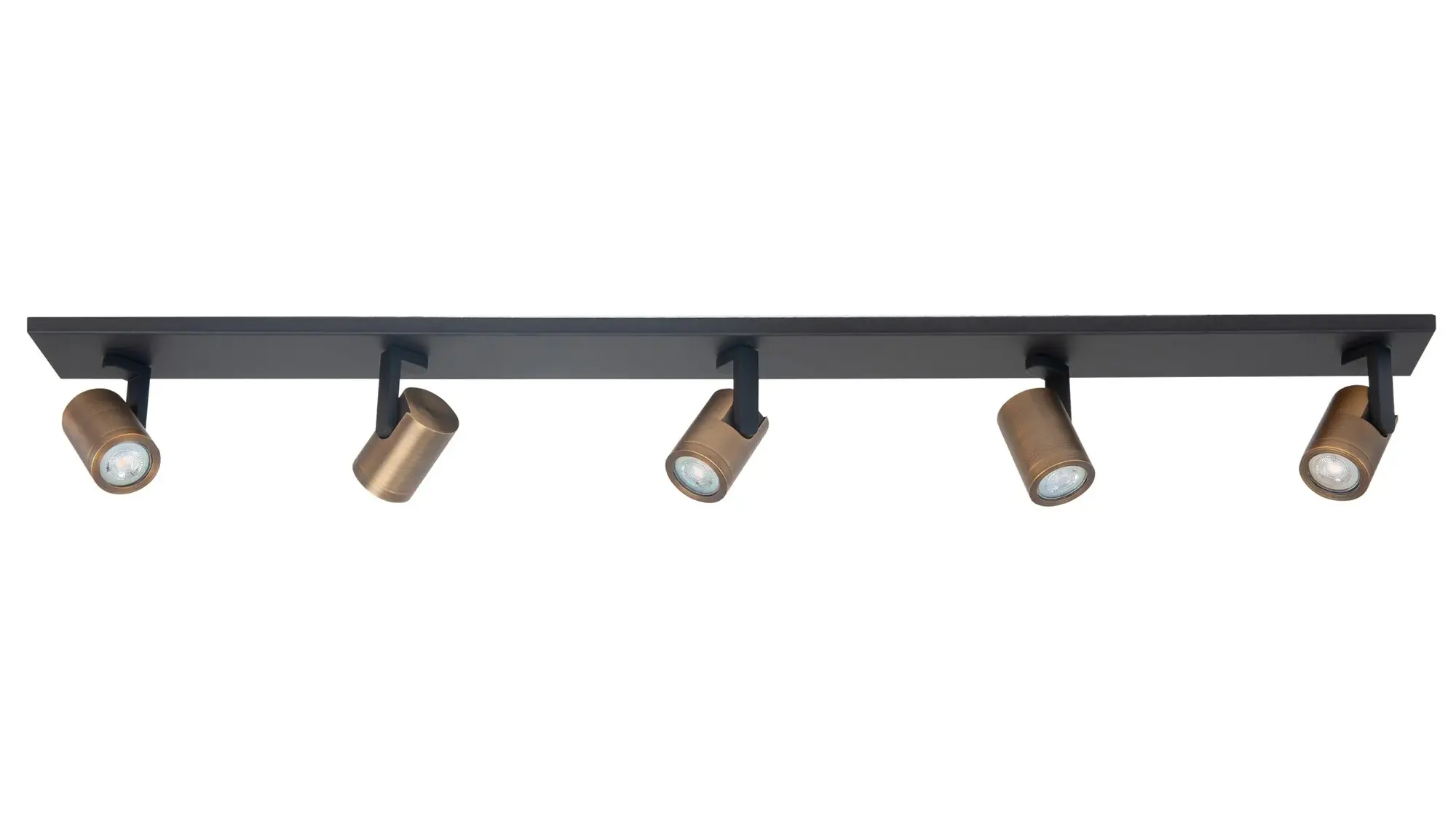 Highlight Spot HALO 5 lichts balk L 118 cm brons zwart