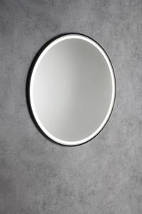 Sapho Kadris ronde spiegel met verlichting 100cm zwart