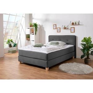Home affaire Boxspring Fargo inclusief topper, in 3 soorten matrassen, in fluweel of structuurstof